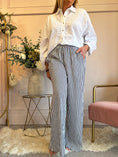 Load image into Gallery viewer, Dare To Stand Out Striped Pant - Navy/Cream - Wardrobe By Simone
