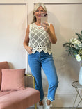 Load image into Gallery viewer, Boho Crochet Sleeveless Top - Beige - Wardrobe By Simone
