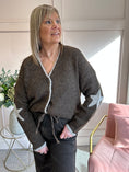 Load image into Gallery viewer, Star Cardigan - Brown/Beige
