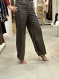 Load image into Gallery viewer, Faux Leather Trouser - Brown
