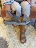 Load image into Gallery viewer, Sadie Textured Soft Sandal - Taupe
