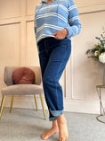 Load image into Gallery viewer, Barrel Leg Jeans - Blue
