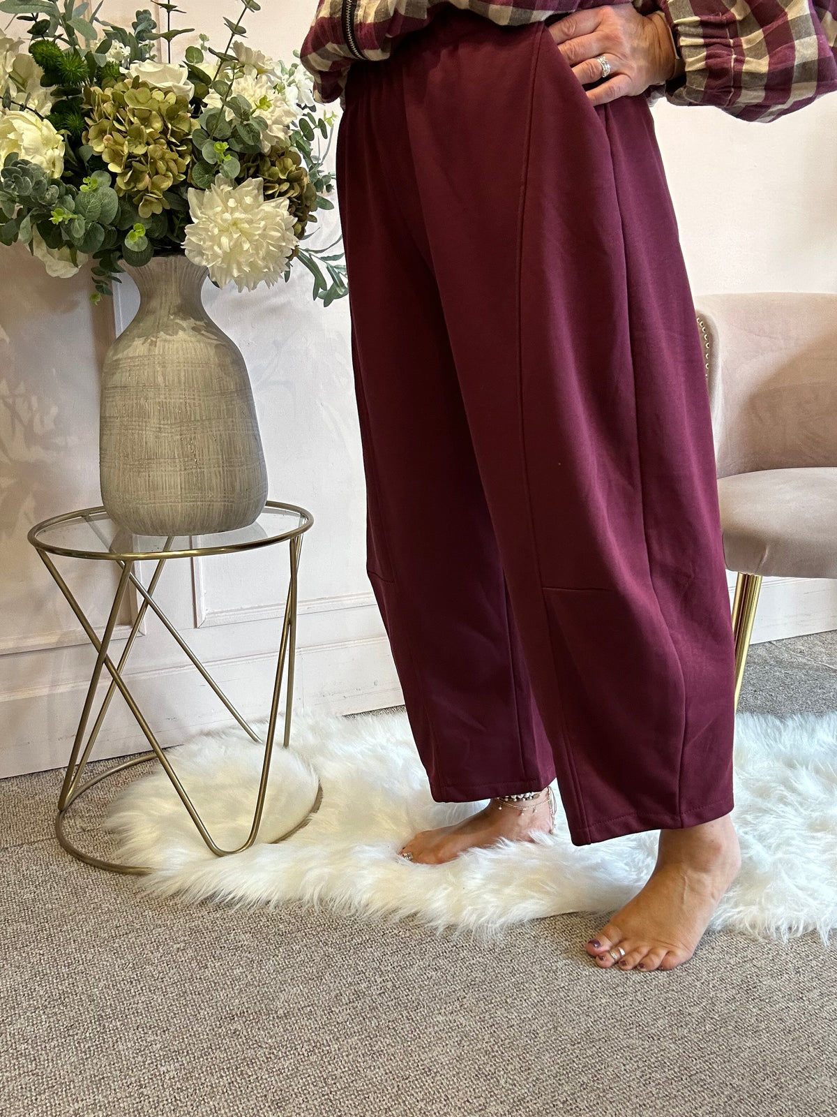 Baggy Barrel Jogger Pant - Damson