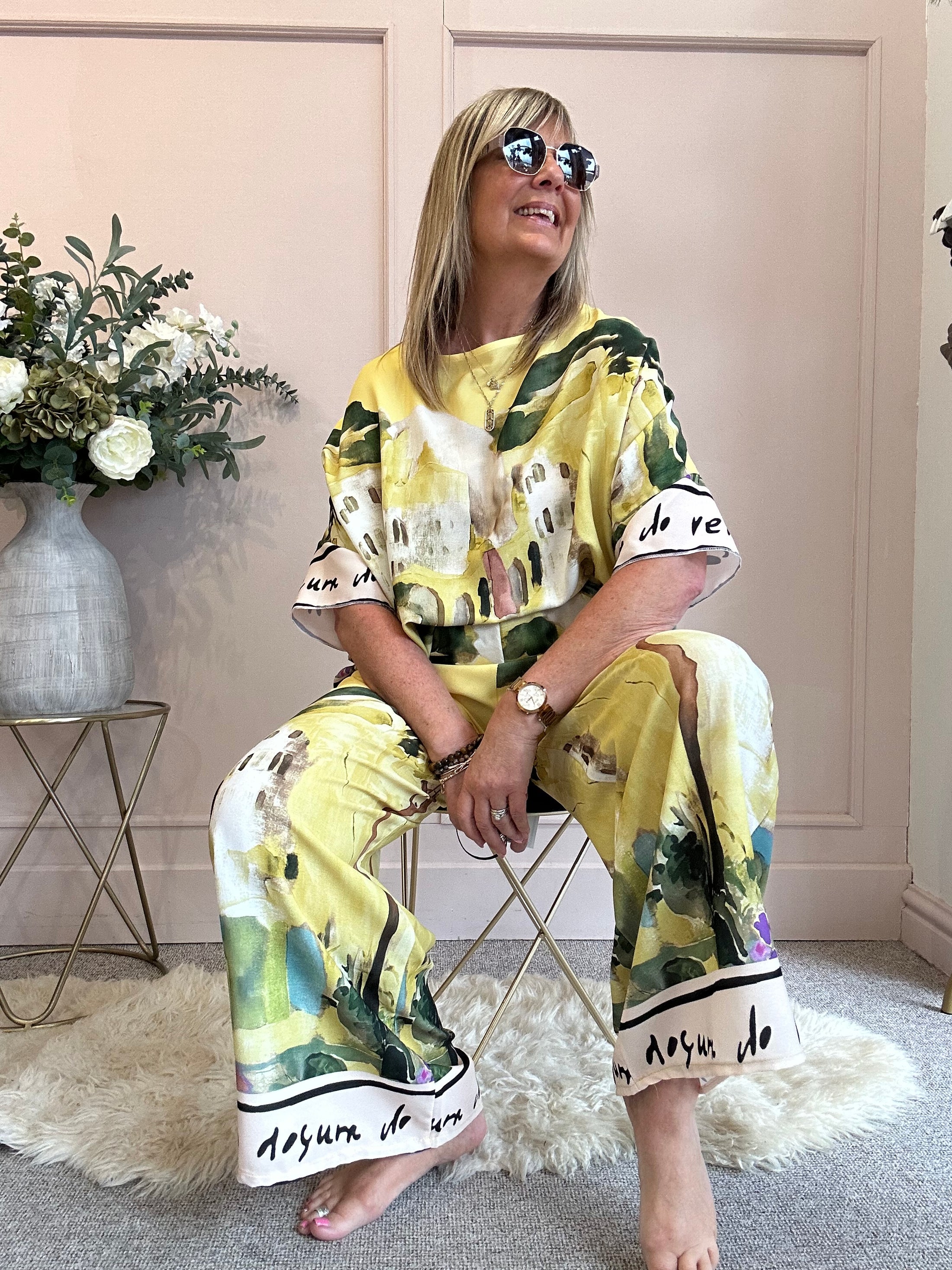 Santorini Trouser - yellow One Size