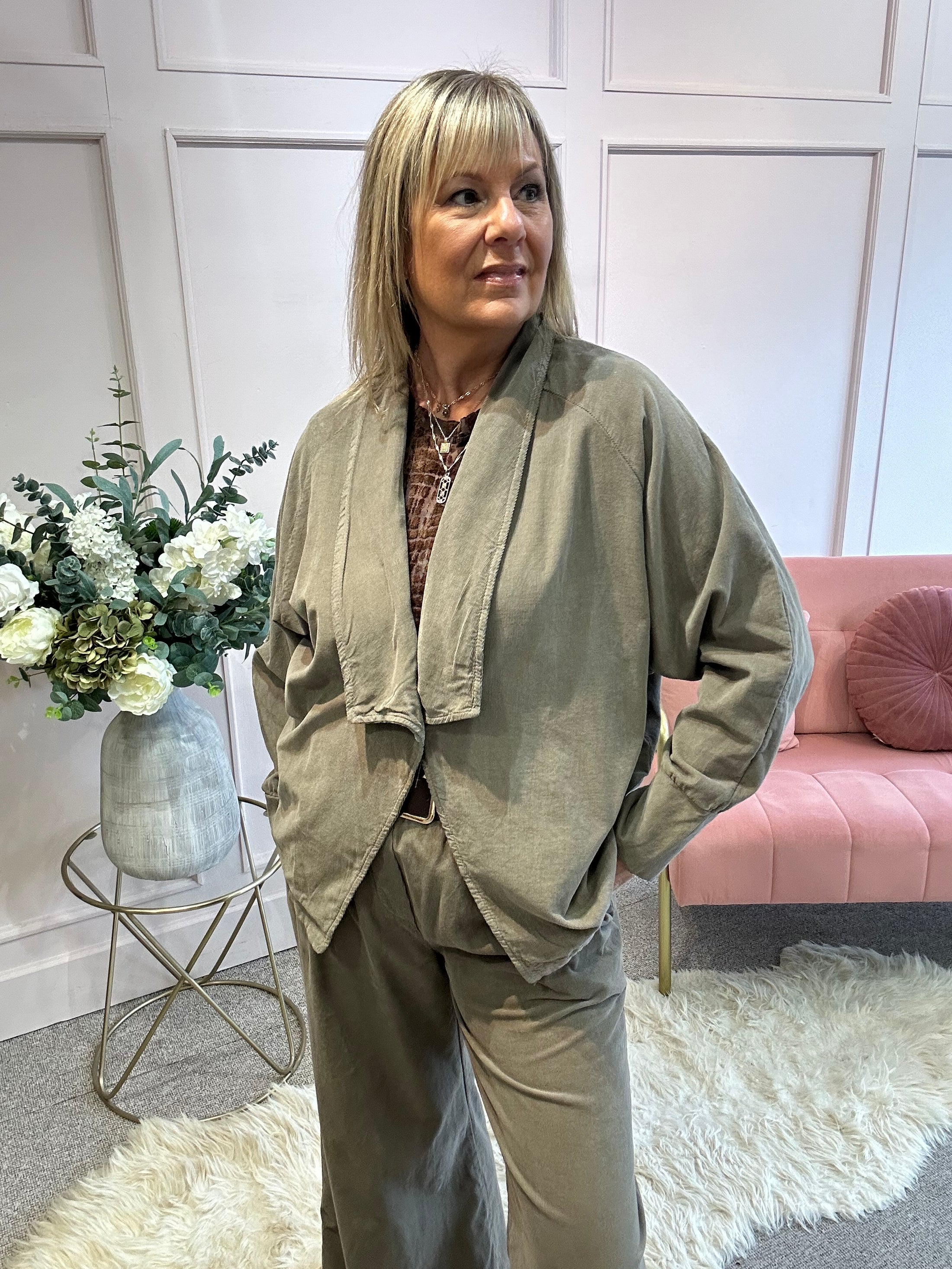 Corduroy Jacket - Taupe