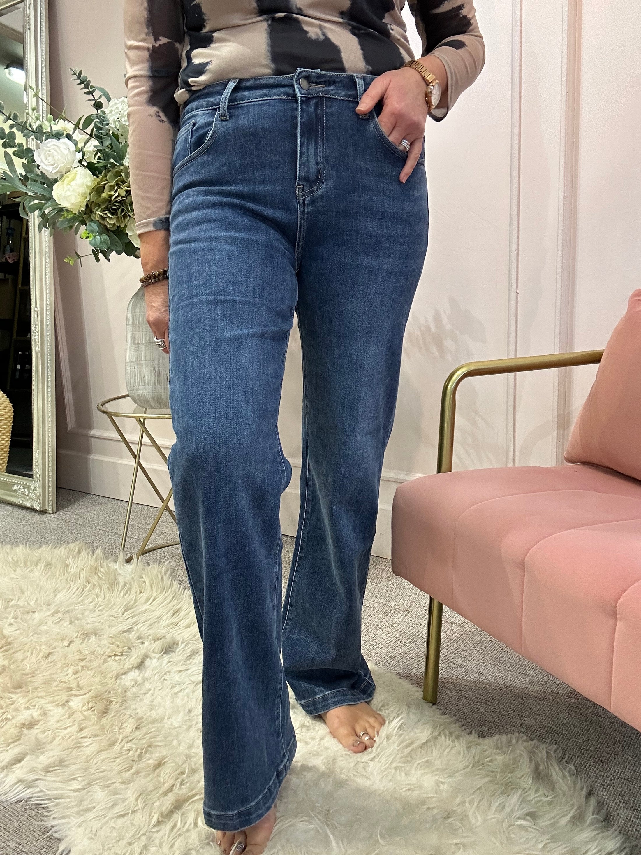 Super Cool Wide Jean - Blue