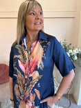Load image into Gallery viewer, Tropical Paradise Shirt & Pant Set - Navy/Mix - Wardrobe By Simone
