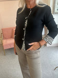 Load image into Gallery viewer, Leopard Edge Cardi Jacket - Black
