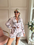 Load image into Gallery viewer, Embroidered Shirt & Short Set - Soft Pink - Wardrobe By Simone
