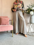 Load image into Gallery viewer, Deep Elasticated Waist Wide Pant - Taupe
