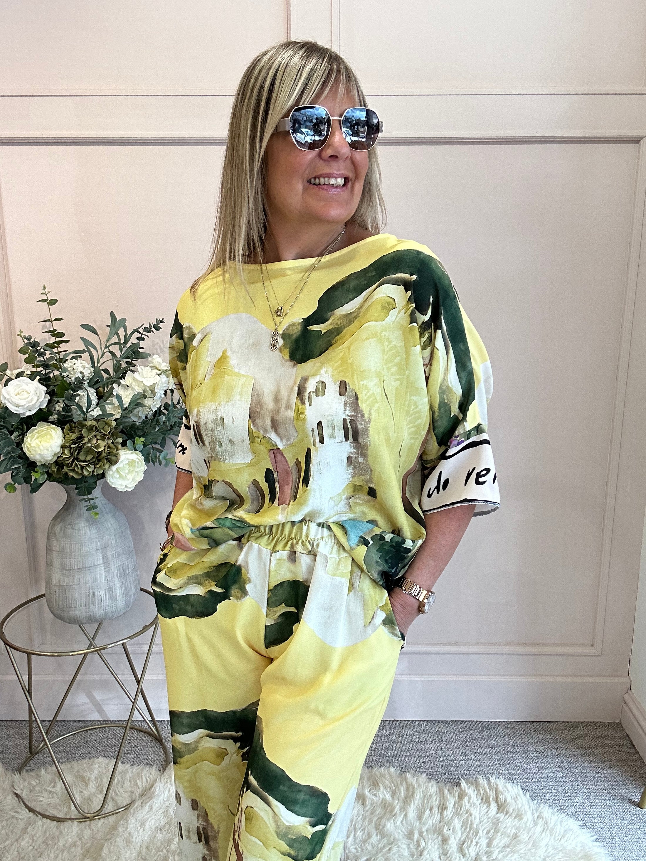 Santorini Top - yellow One Size