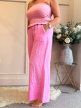 Load image into Gallery viewer, Linen Wide Pant - Candy Pink - Wardrobe By Simone
