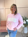 Load image into Gallery viewer, Embossed Paris Jumper - Pink
