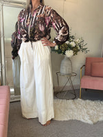 Wide Corduroy Pant - Cream