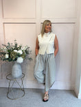Load image into Gallery viewer, Cross Over Tank Top - Cream
