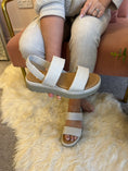 Load image into Gallery viewer, Sadie Textured Soft Sandal - Cream
