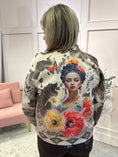 Load image into Gallery viewer, Geisha Girl Suedette Jacket - Beige/Multi
