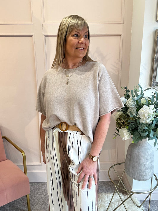 Little Knit Jumper - Beige - Wardrobe By Simone