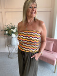Load image into Gallery viewer, Bandeau Top  - ZigZag
