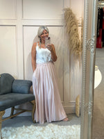 Floaty Maxi skirt - Pale Pink