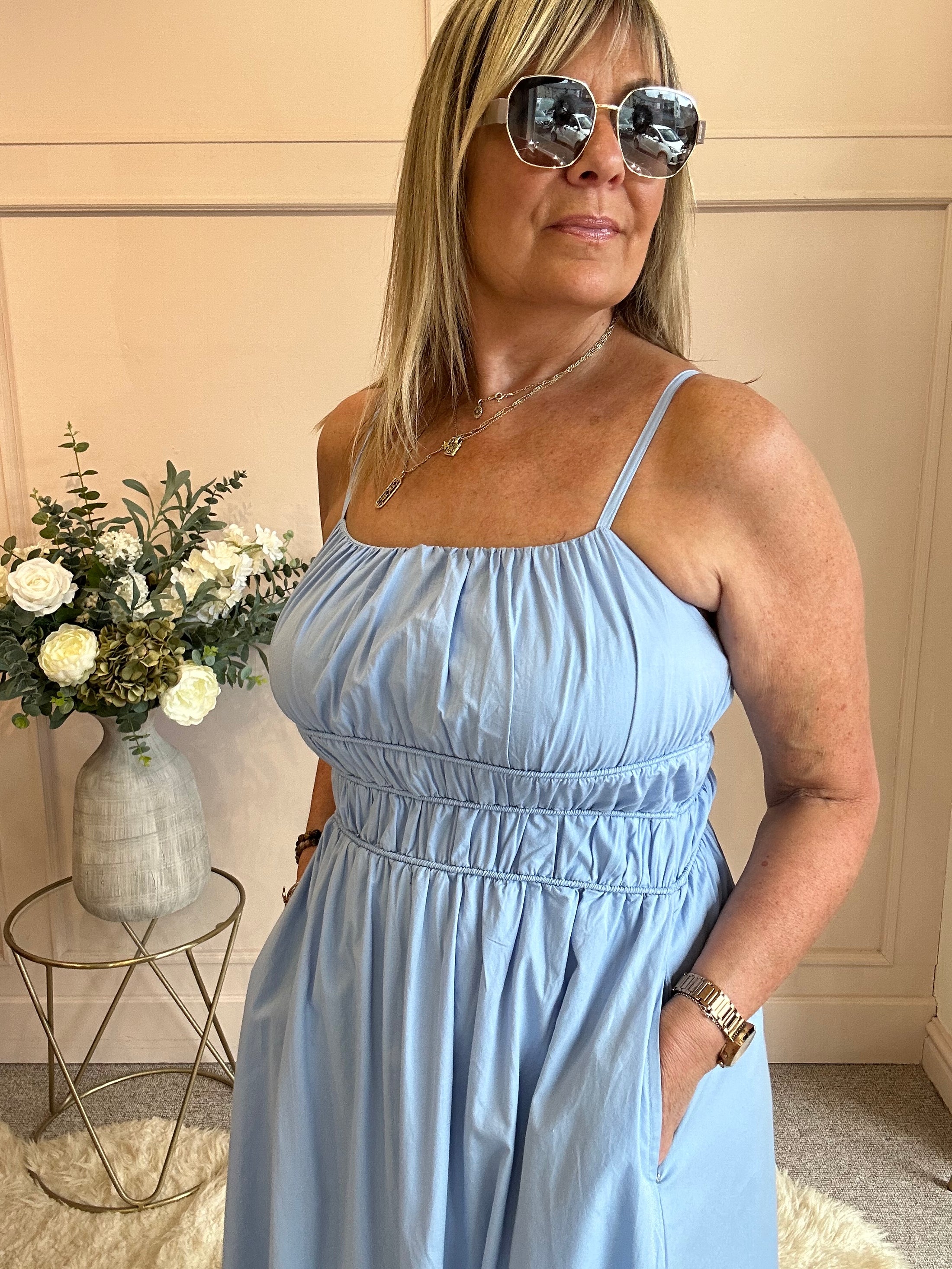 Midi Dress - Blue