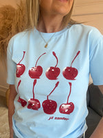 Cherry Gems T Shirt - Powder Blue