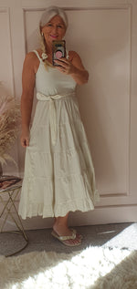 Vest Top & Tiered Skirt Sundress - Light Stone - Wardrobe By Simone