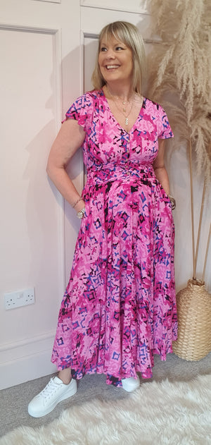 Pretty in Pink Maxi Dress - Pink - Wardrobe By Simone