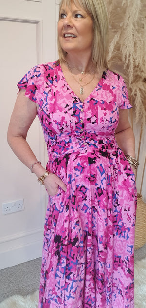 Pretty in Pink Maxi Dress - Pink - Wardrobe By Simone