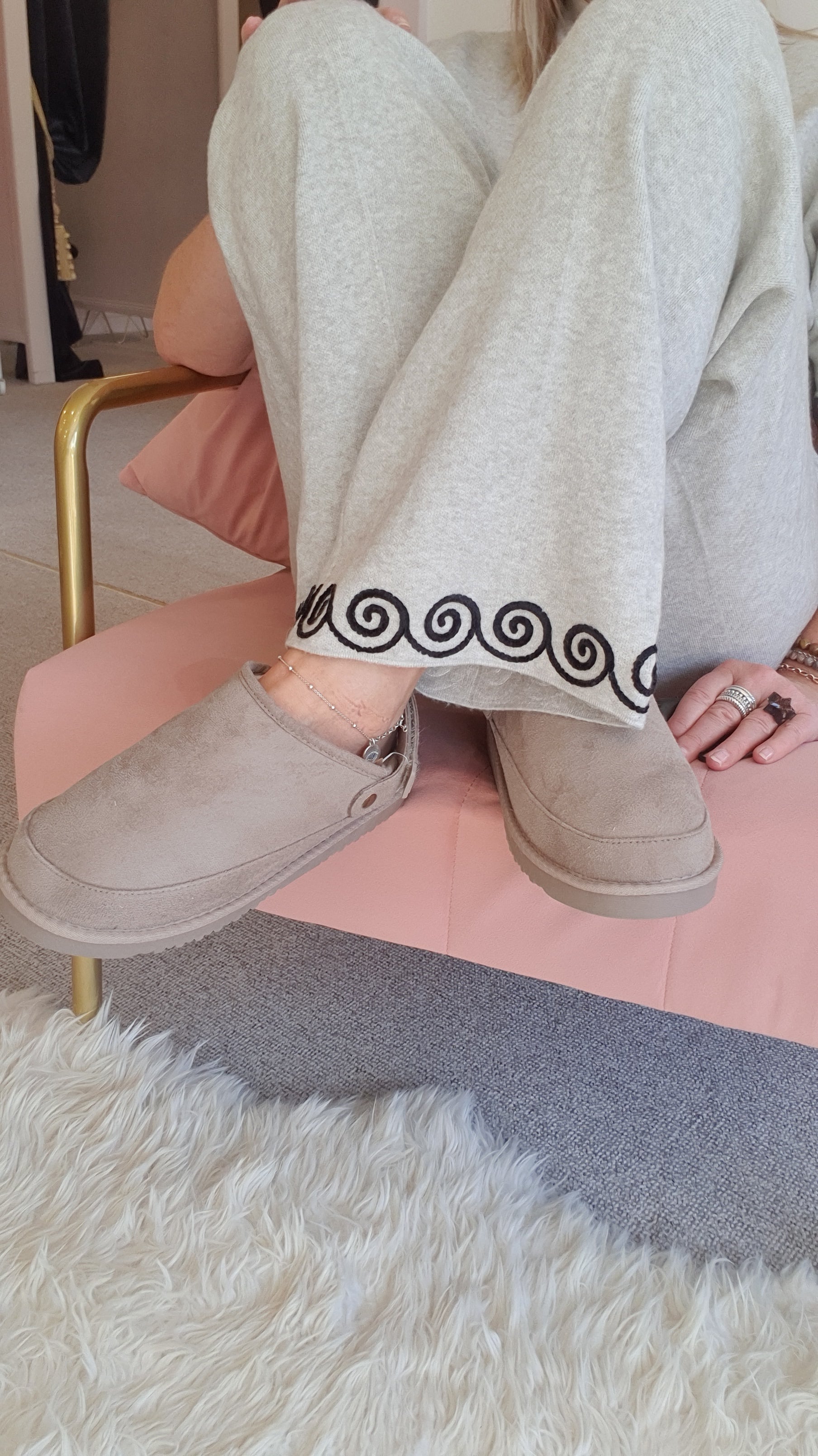 Ruby - Outdoor Slipper/Mule - Beige
