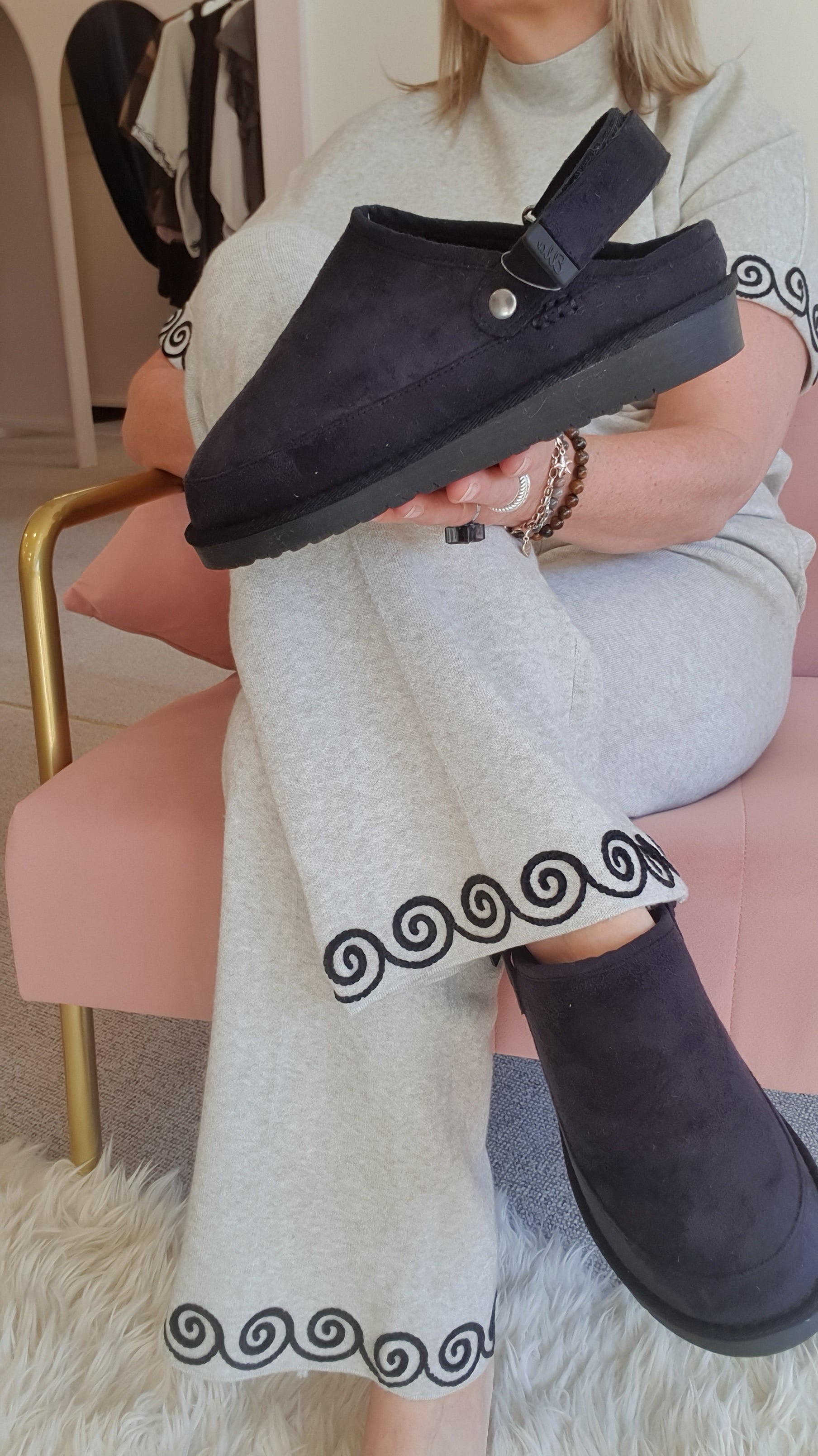 Ruby - Outdoor Slipper/Mule - Black