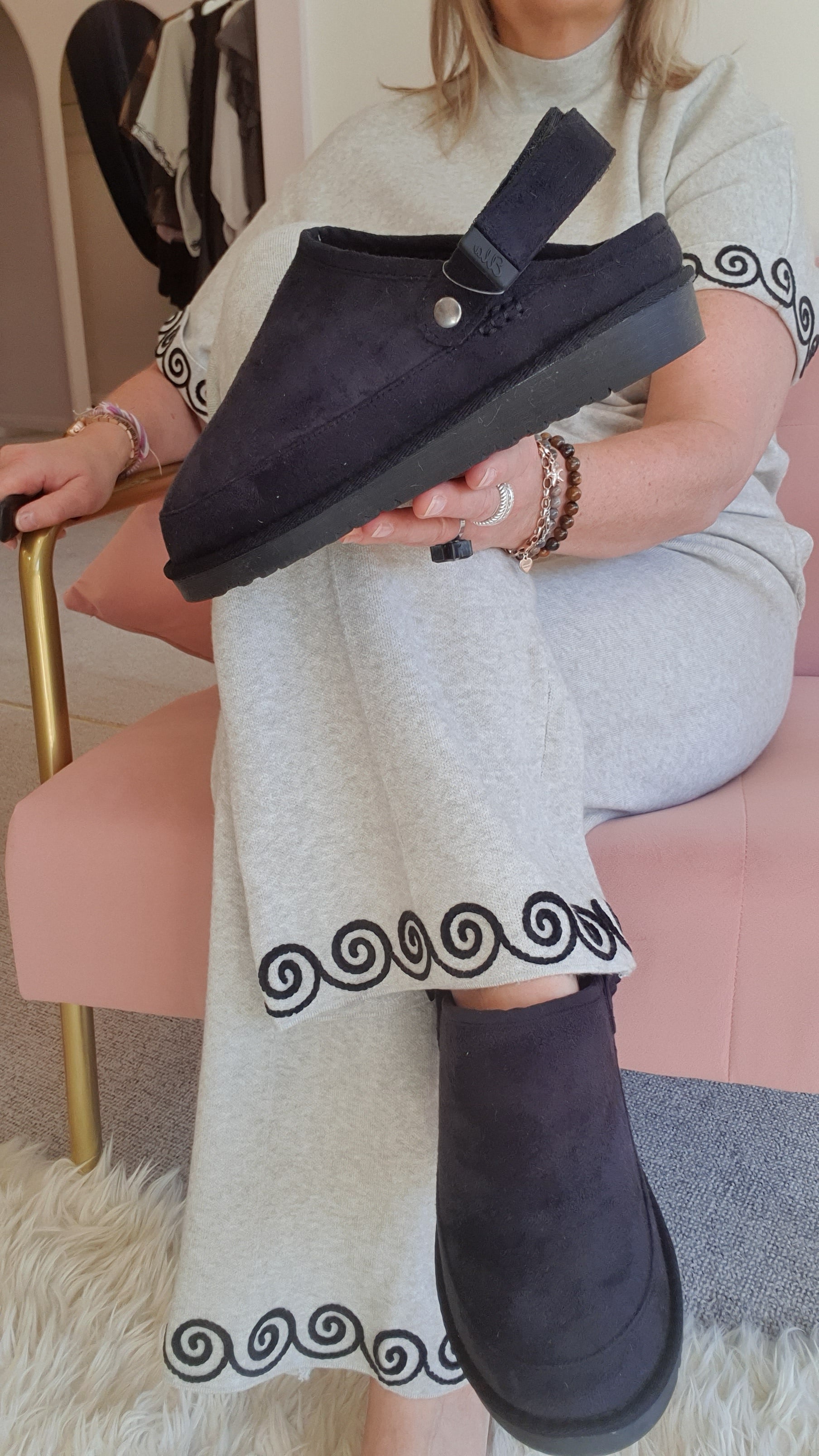 Ruby - Outdoor Slipper/Mule - Black