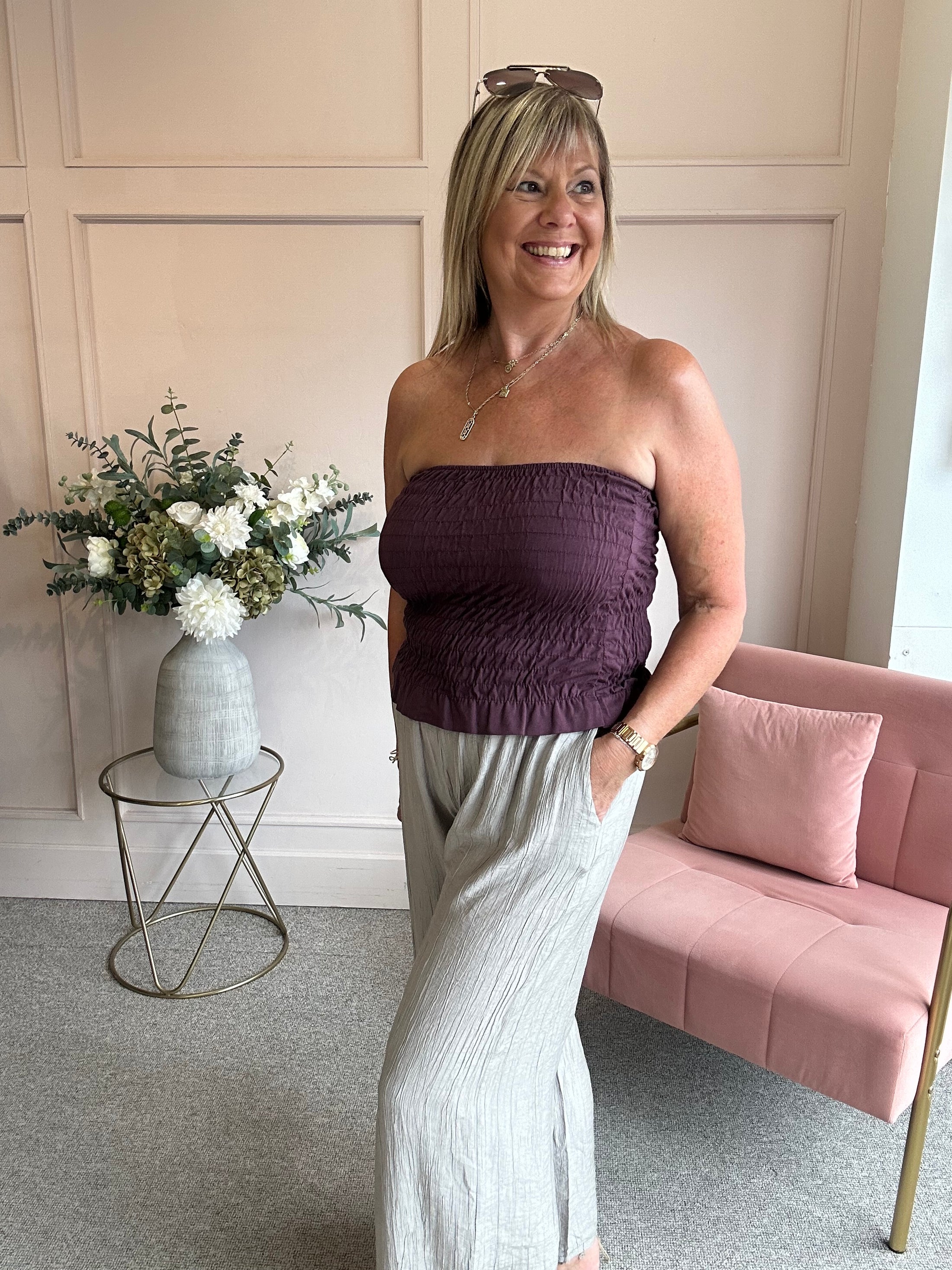 Bandeau Top  - Plum