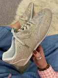 Load image into Gallery viewer, Gold Sparkle Trainer - Gold/Beige - Wardrobe By Simone
