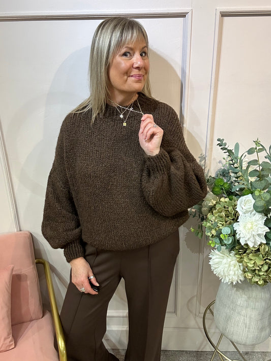 Cosy Jumper - Chocolate Brown
