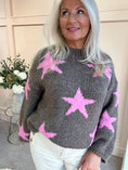 Load image into Gallery viewer, Star Jumper - Taupe/Pink
