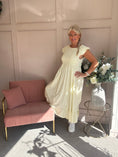 Load image into Gallery viewer, Ditsy Dress - Lemon/White - Wardrobe By Simone
