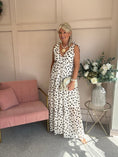Load image into Gallery viewer, Spotty Dotty Dress - Cream/Brown - Wardrobe By Simone
