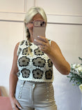 Load image into Gallery viewer, Boho Crochet Tank Top - Beige/Cream - Wardrobe By Simone
