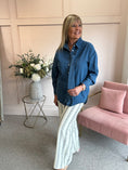 Load image into Gallery viewer, Denim Shirt & Tie  - Blue
