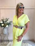 Load image into Gallery viewer, V Neck Jumpuit - Yellow One Size

