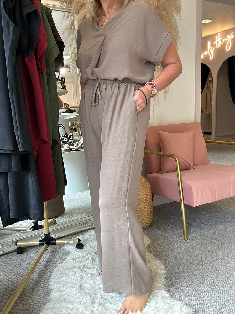 Wide Leg Pant - Mocha