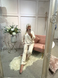 Load image into Gallery viewer, Black Trim Jumper & Pant Set - Buttermilk Cream
