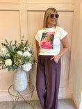 Load image into Gallery viewer, Leopard & Cocktail T Shirt  - White
