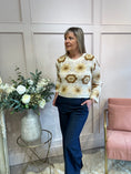 Load image into Gallery viewer, Crochet Jumper - Cream/Tan - Wardrobe By Simone
