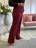 Load image into Gallery viewer, Super Cool Wide Jean - Burgundy
