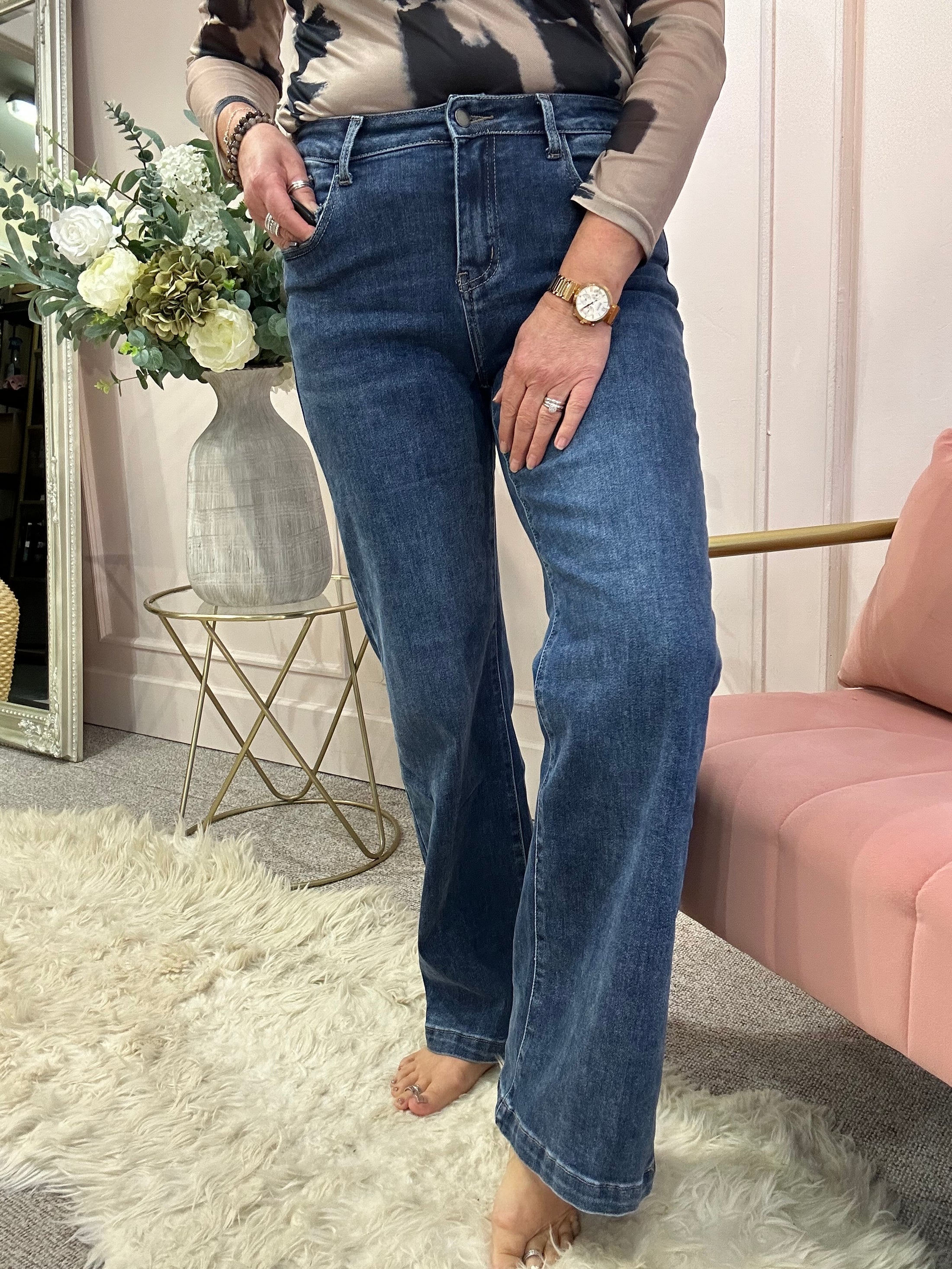 Super Cool Wide Jean - Blue