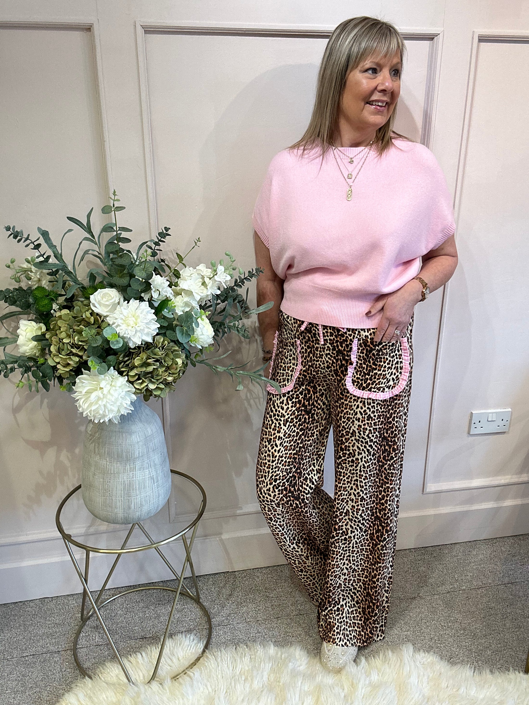 Cute Little Cap Sleeve Jumper - Candy Pink