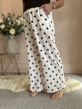 Load image into Gallery viewer, Polka Dot Trouser - Beige/Brown One size - Wardrobe By Simone
