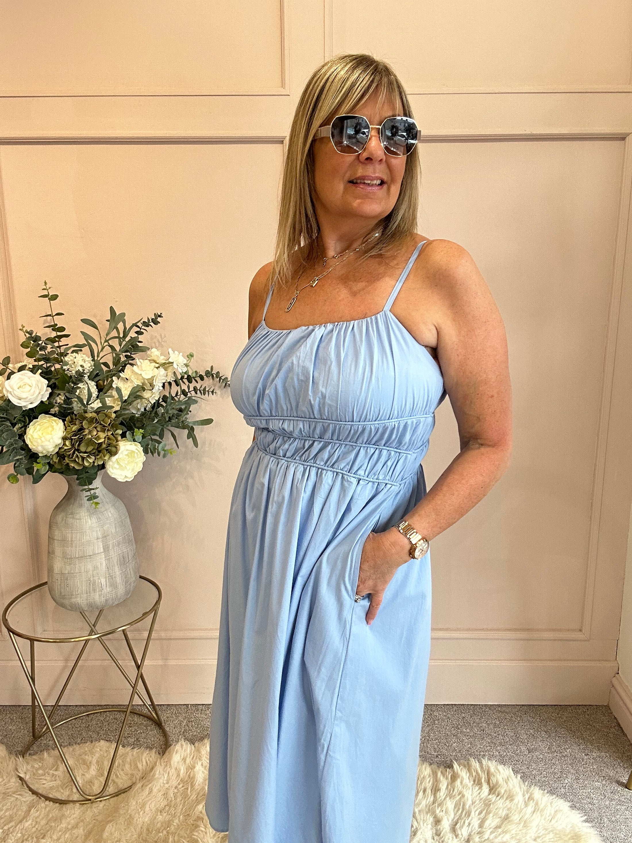 Midi Dress - Blue